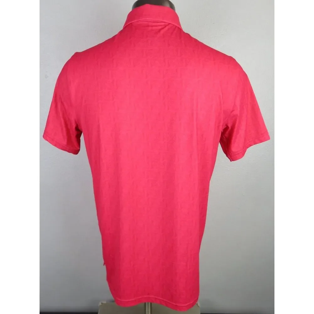 Mens USGA Squirrel Polo Short Sleeve Bright Red M Golf Shirt Polyester US OPEN - Picture 4 of 11